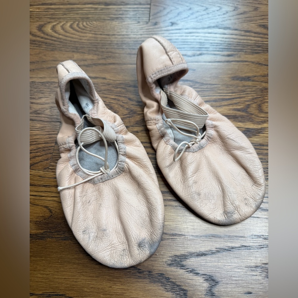 BLOCH Dansoft SO205L Pink Leather Ballet Shoes Size 4C